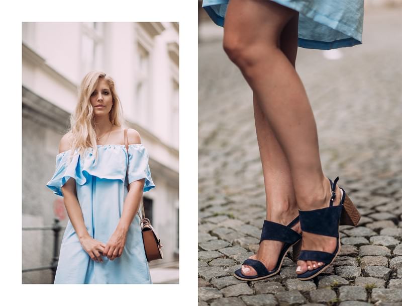 Off-the-shoulder dress